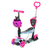 Самокат 5в1 Best Scooter, АБСТРАКЦІЯ, PU колеса, ПІДСВІЧУВАННЯ КОЛІС, у коробці 11210 – фото