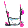 Самокат 5в1 Best Scooter, АБСТРАКЦІЯ, PU колеса, ПІДСВІЧУВАННЯ КОЛІС, у коробці 11210 – фото