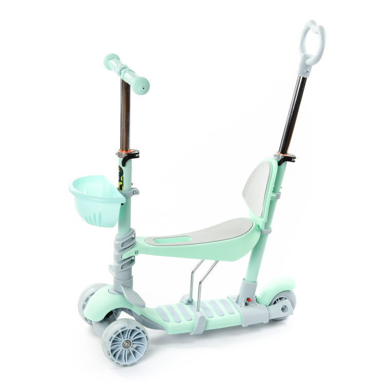 Самокат детский с ручкой HH12M-1 купить оптом в Киеве и Украине - цена и  фото в интернет магазине для детей Золотая Игрушка